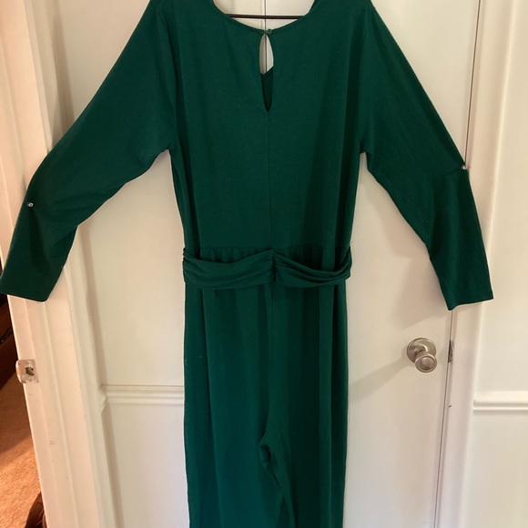 Long Sleeve Emerald Jumpsuit - Picture 4 of 4